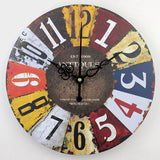 Antique and Modern clash with this large wall clock design.