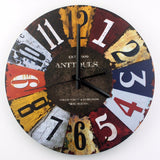 Antique and Modern clash with this large wall clock design.