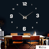promotion 2016 new home decor large roman mirror fashion diy modern  Quartz clocks living room 3d wall clock watch free shipping